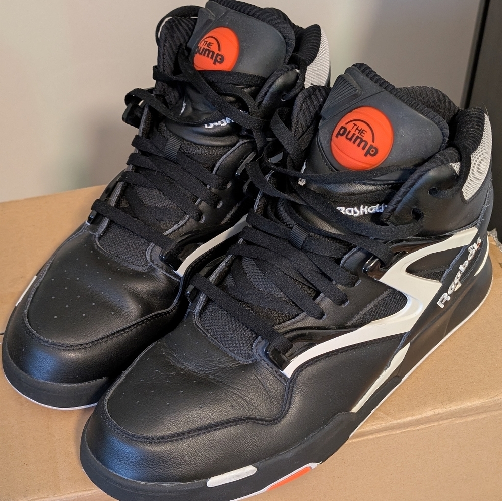 Reebok Black and White Athletic High-Tops